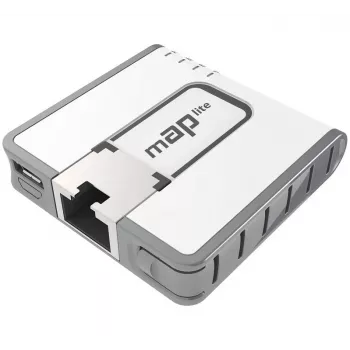MIKROTIK Map Lite com CPU 650 MHz, 64 MB RAM, 1x LAN, Dual integrado