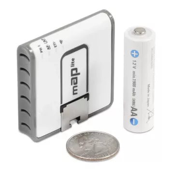 MIKROTIK Map Lite com CPU 650 MHz, 64 MB RAM, 1x LAN, Dual integrado