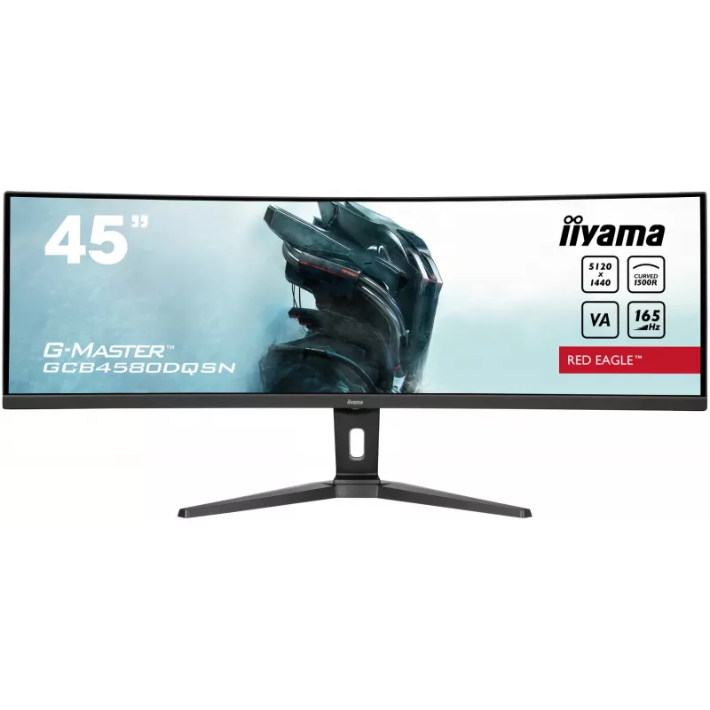 Monitor de computador iiyama G-MASTER RED EAGLE CURVED 113 cm (44,5 polegadas) 5120 x 1440 píxeis Dual QHD LED Preto
