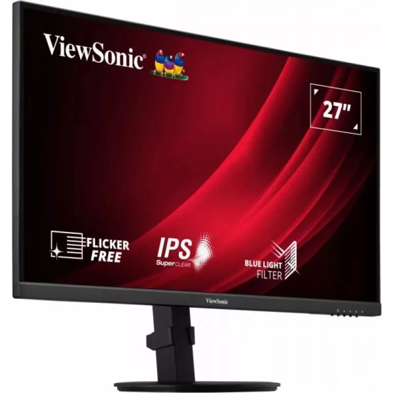 Monitor de computador Viewsonic VG Series VG2709-2K-MHD-2 68,6 cm (27 polegadas) 2560 x 1440 píxeis Quad HD LED Preto