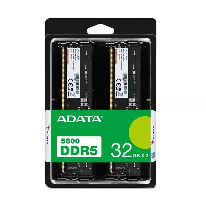 Módulo de memória ADATA AD5U560032G-DT 64 GB 2 x 32 GB DDR5 288-Pin DIMM