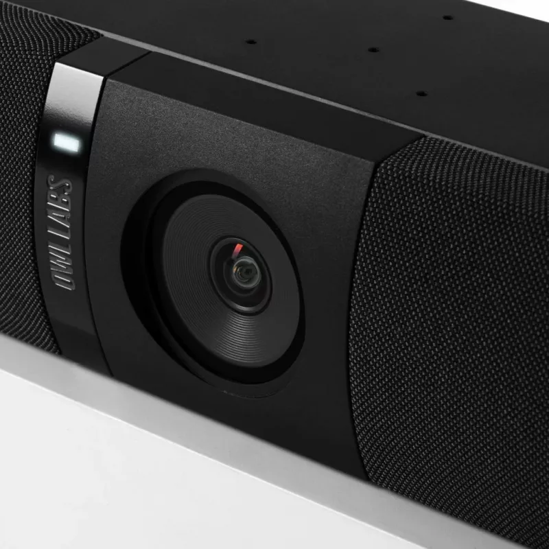 Dispositivo de videoconferência Owl Labs Owl Bar — barra de videoconferência 4K com Active Speaker Focus (complete com Meeting Owl 3 ou Pro para cobertura de 360 graus e comutação automática de câmara)
