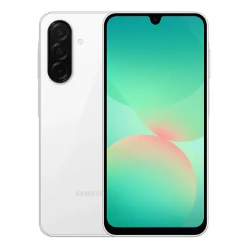 Smartphone Samsung Galaxy A26 5G — 6,7 polegadas Super AMOLED, 128 GB, 6 GB RAM, câmara tripla de 50 MP, IP67, 5000 mAh (Branco)