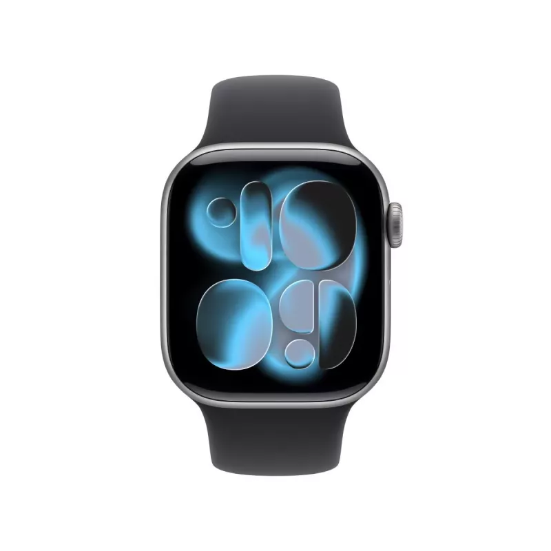 APPLE Watch Series 11 GPS + Cellular 42mm Caixa de alumínio Space Grey com bracelete desportiva preta M/L