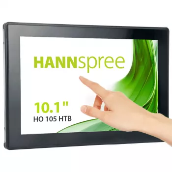 Ecrã plano de sinalização digital Hannspree Open Frame HO 105 HTB 25,6 cm (10,1 polegadas) LCD 350 cd/m² HD Preto Ecrã tátil