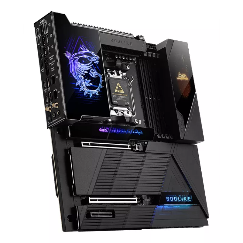 Motherboard MSI MEG X870E GODLIKE — Chipset X870E, Socket AM5, ATX, Suporte DDR5