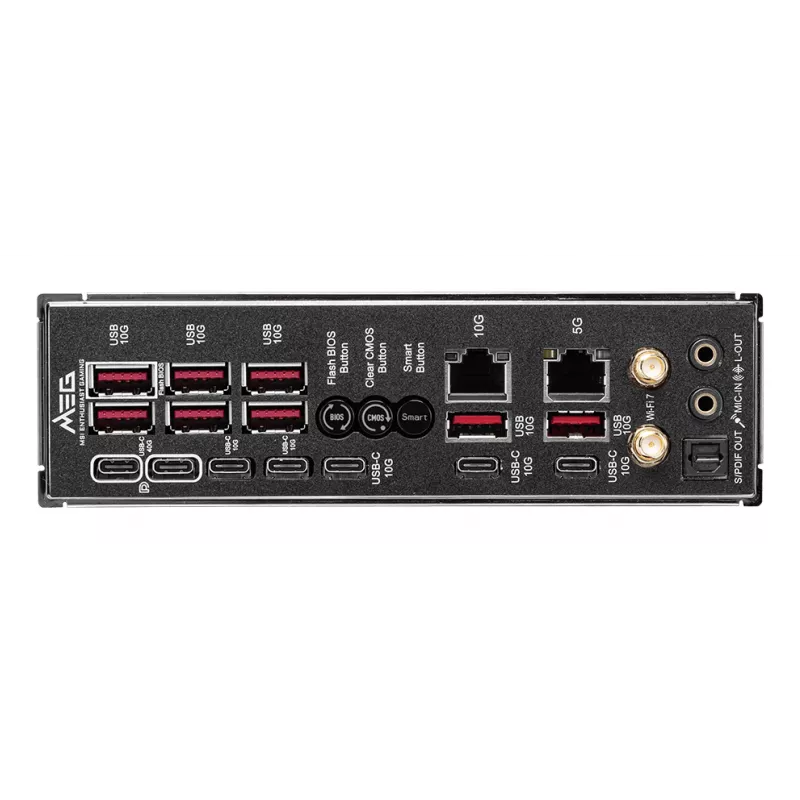 Motherboard MSI MEG X870E GODLIKE — Chipset X870E, Socket AM5, ATX, Suporte DDR5