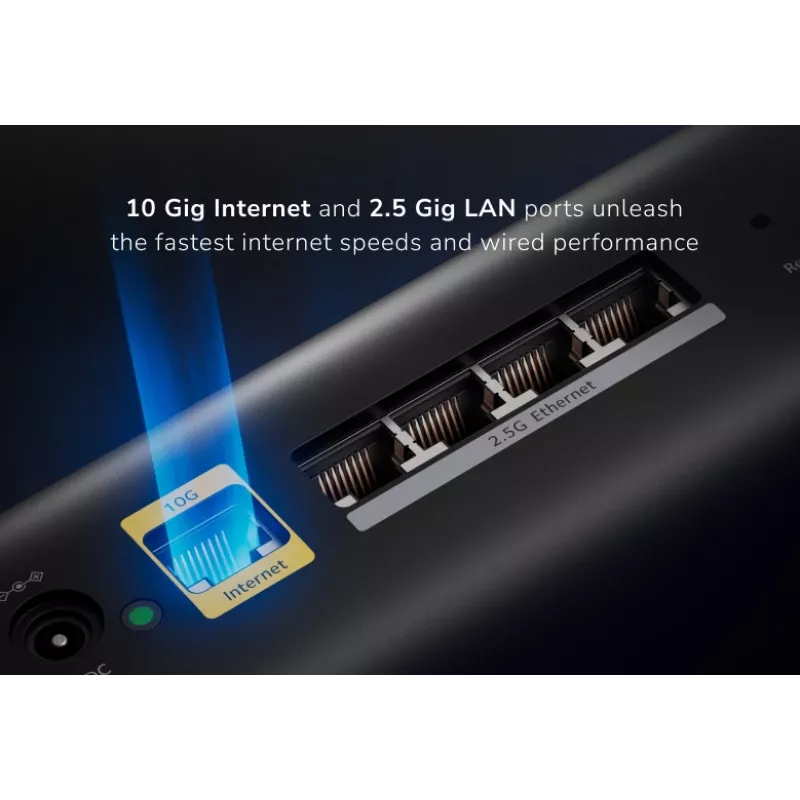 NETGEAR Orbi 870 Tri-Band (2,4 GHz / 5 GHz / 6 GHz) Wi-Fi 7 preto 4 antenas internas