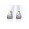 Cabo de rede fino DIGITUS - CAT6A - F-FTP - 50cm - cinzento