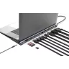 Dock/Hub Manhattan USB-C 10 portas 4K 60Hz Power Delivery