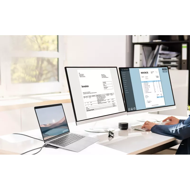 Dock/Hub Manhattan USB-C 10 portas 4K 60Hz Power Delivery