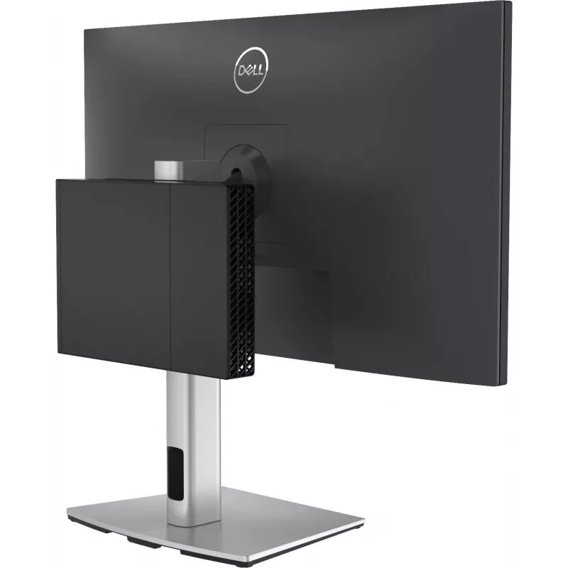 Suporte All-in-One DELL Pro Micro - MFS22, 5,8 kg, 48,3 cm (19 polegadas), 68,6 cm (27 polegadas), 100 x 100 mm, altura ajustável, prateado, preto