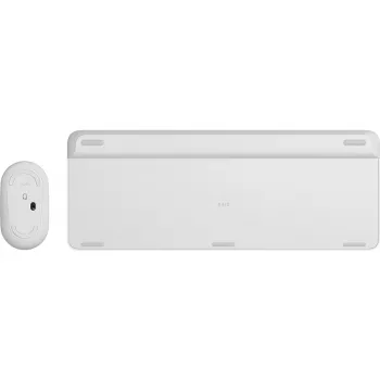 Conjunto de teclado e rato sem fios fino LOGITECH Mk470 - branco sujo - Qwerty US/internacional