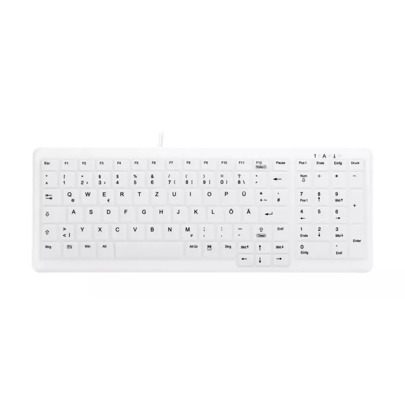Contour Design Active Key Contour ClassicClean Medical Keyboard tampa removível compacto com fios branco DE C7000