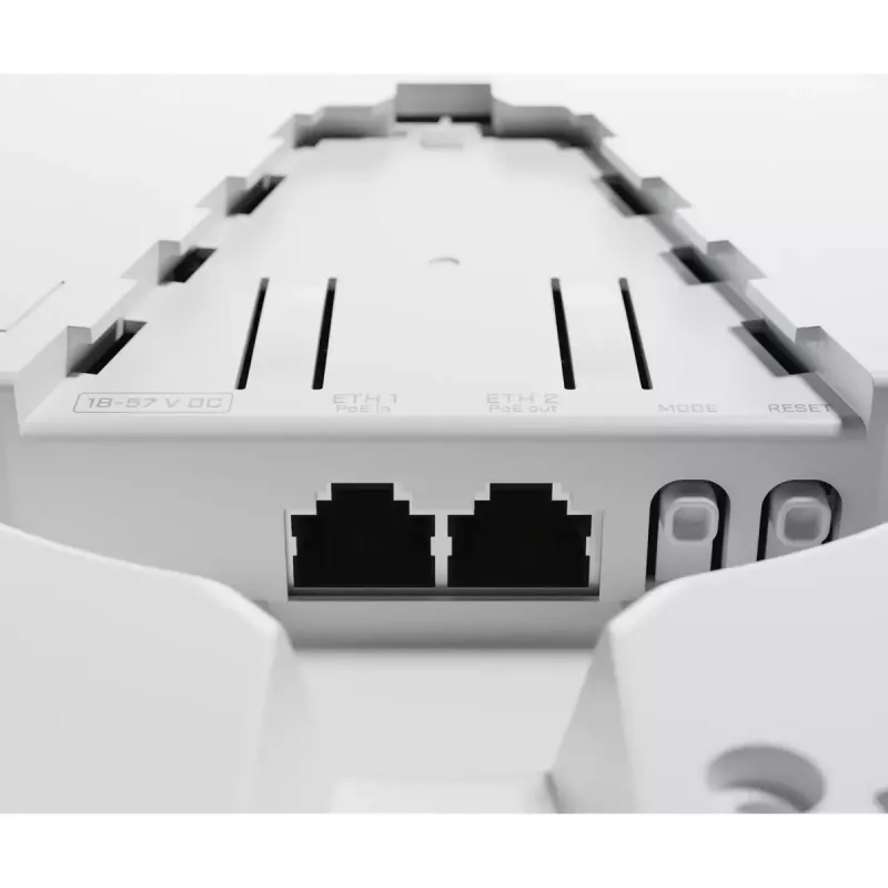 Access point de teto/parede MikroTik cAP XL ac Wi-Fi 802.11ac dual-band 2,4/5 GHz PoE, 2× Gigabit Ethernet, RouterOS, branco
