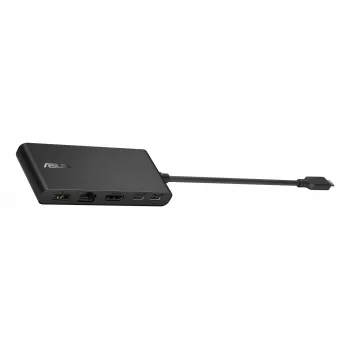 Dock ASUS Dual 4K USB-C DC201 com fios USB 3.2 Gen 2 (3.1 Gen 2) Type-C preto