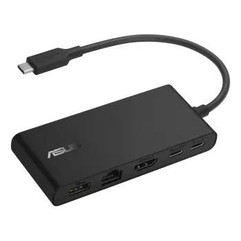 Dock ASUS Dual 4K USB-C DC201 com fios USB 3.2 Gen 2 (3.1 Gen 2) Type-C preto