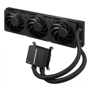 Kit de refrigeração líquida ASUS ProArt LC 360 preto — 3 ventoinhas de 120 mm 800–2200 rpm, radiador 360 mm, base de cobre, tubos de 40 cm