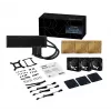 Kit de refrigeração líquida ASUS ProArt LC 360 preto — 3 ventoinhas de 120 mm 800–2200 rpm, radiador 360 mm, base de cobre, tubos de 40 cm