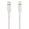 Cabo Lightning para USB-C BELKIN entrançado 1m branco