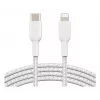 Cabo Lightning para USB-C BELKIN entrançado 1m branco