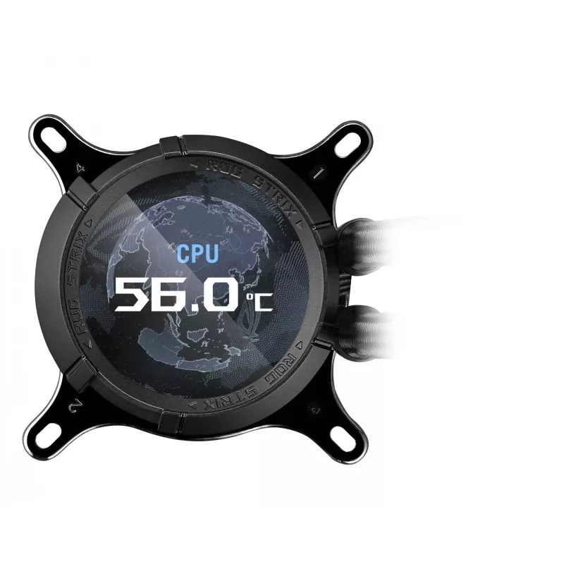 Refrigeração líquida tudo-em-um para processador ASUS ROG STRIX LC III 360 ARGB 12 cm preto