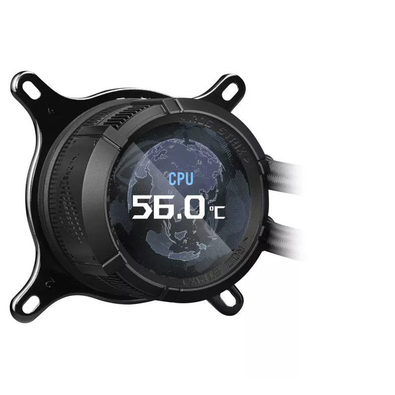 Refrigeração líquida tudo-em-um para processador ASUS ROG STRIX LC III 360 ARGB 12 cm preto
