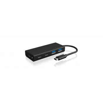 ICY BOX IB-HUB1426-CPD USB 3.2 Gen 1 (3.1 Gen 1) Type-C 5000 Mbit/s preto