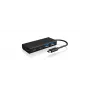 ICY BOX IB-HUB1426-CPD USB 3.2 Gen 1 (3.1 Gen 1) Type-C 5000 Mbit/s preto