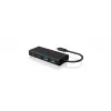 ICY BOX IB-HUB1426-CPD USB 3.2 Gen 1 (3.1 Gen 1) Type-C 5000 Mbit/s preto