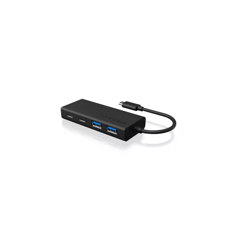 ICY BOX IB-HUB1426-CPD USB 3.2 Gen 1 (3.1 Gen 1) Type-C 5000 Mbit/s preto