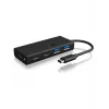 ICY BOX IB-HUB1426-CPD USB 3.2 Gen 1 (3.1 Gen 1) Type-C 5000 Mbit/s preto