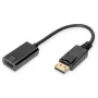 Cabo DIGITUS DP - HDMI 20 cm preto DP - HDMI tipo A M/F HDMI 2.0