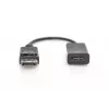 Cabo DIGITUS DP - HDMI 20 cm preto DP - HDMI tipo A M/F HDMI 2.0