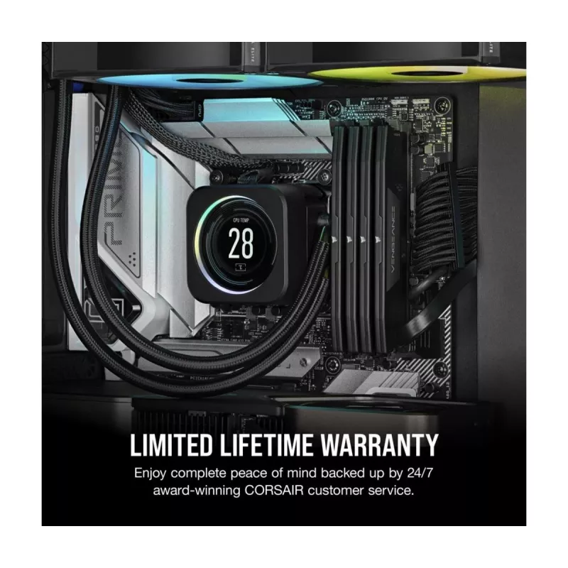 Memória CORSAIR 64GB - DDR5 (2x32GB) DRAM 5600MT/s CL40 Memory Kit - Black Vengeance