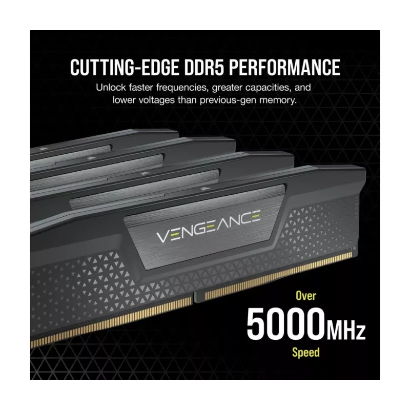 Memória CORSAIR 64GB - DDR5 (2x32GB) DRAM 5600MT/s CL40 Memory Kit - Black Vengeance