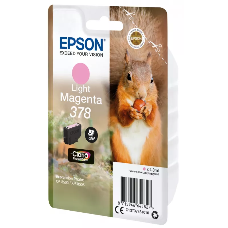 Epson Squirrel embalagem individual magenta claro 378 tinta Claria Photo HD