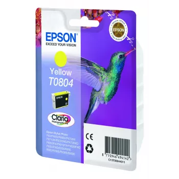 Epson Hummingbird embalagem individual amarelo T0804 tinta Claria Photo