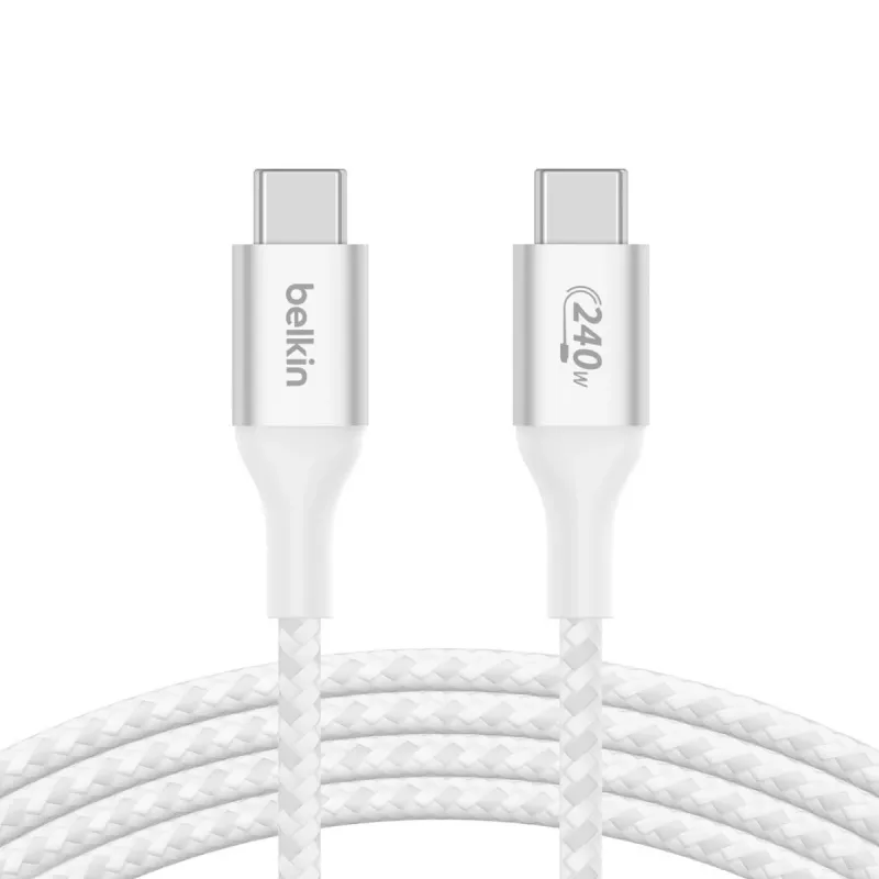 BELKIN Cabo USB - BoostCharge - Cabo USB-C para USB-C 240W - 1m - branco