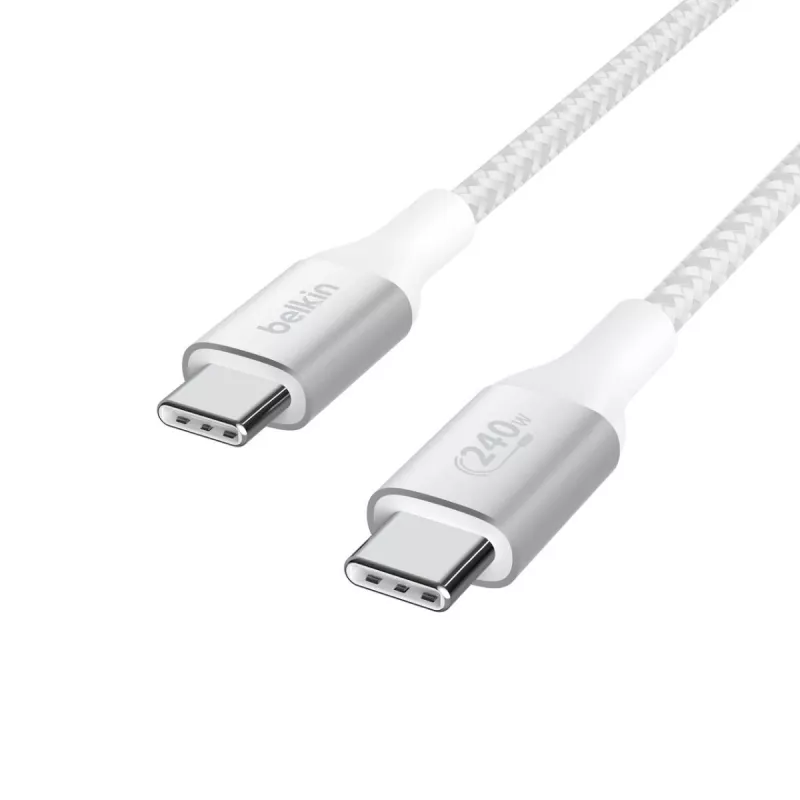 BELKIN Cabo USB - BoostCharge - Cabo USB-C para USB-C 240W - 1m - branco