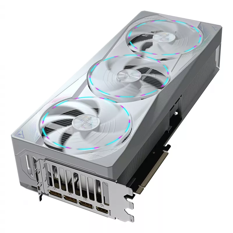 Placa gráfica GIGABYTE AORUS GeForce RTX 5080 MASTER ICE 16G — 16GB GDDR7, 256-Bit, PCIe 5.0, 2805 MHz