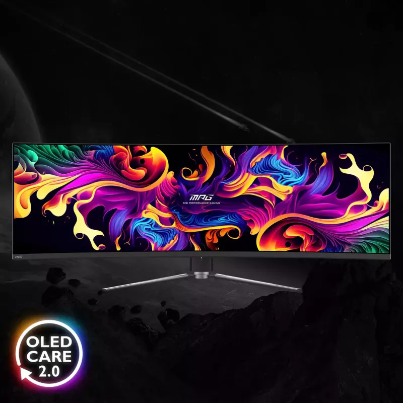 Monitor de computador MSI MPG 491CQPDE QD-OLED 124,5 cm (49 polegadas) 5120 x 1440 píxeis DQHD preto