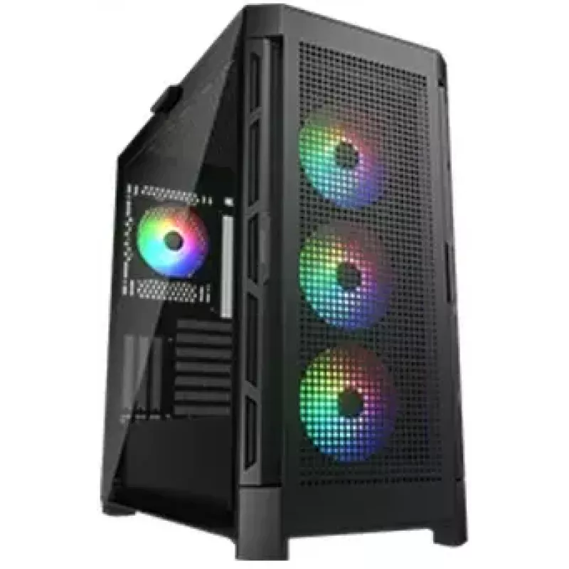 Caixa de PC COUGAR Gaming CGR-5AD1B-RGB Midi Tower preta