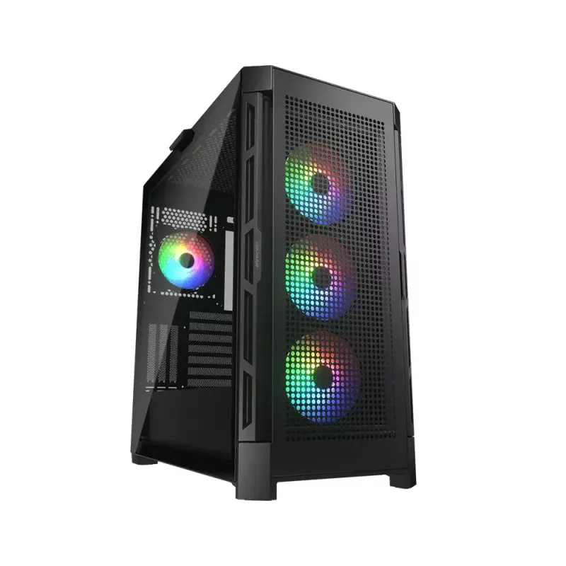 Caixa de PC COUGAR Gaming CGR-5AD1B-RGB Midi Tower preta