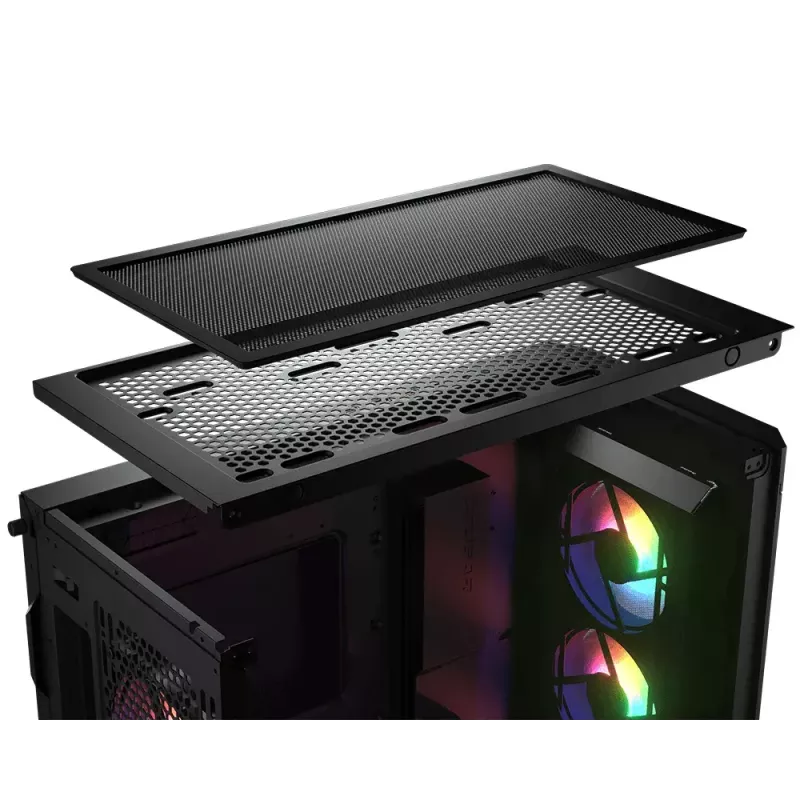 Caixa de PC COUGAR Gaming CGR-5AD1B-RGB Midi Tower preta