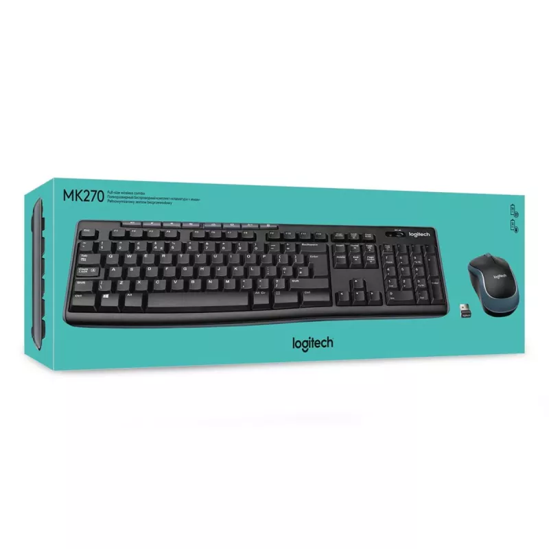 LOGITECH Wireless Desktop Mk270 - Azerty Belga