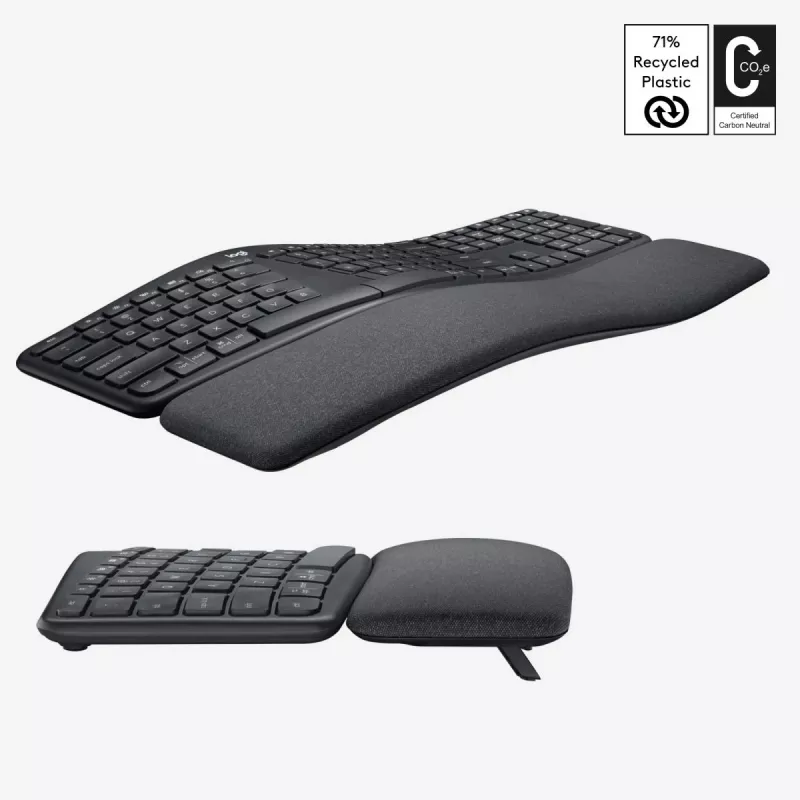 LOGITECH Ergo K860 - Teclado dividido sem fios grafite Qwerty US/Internacional