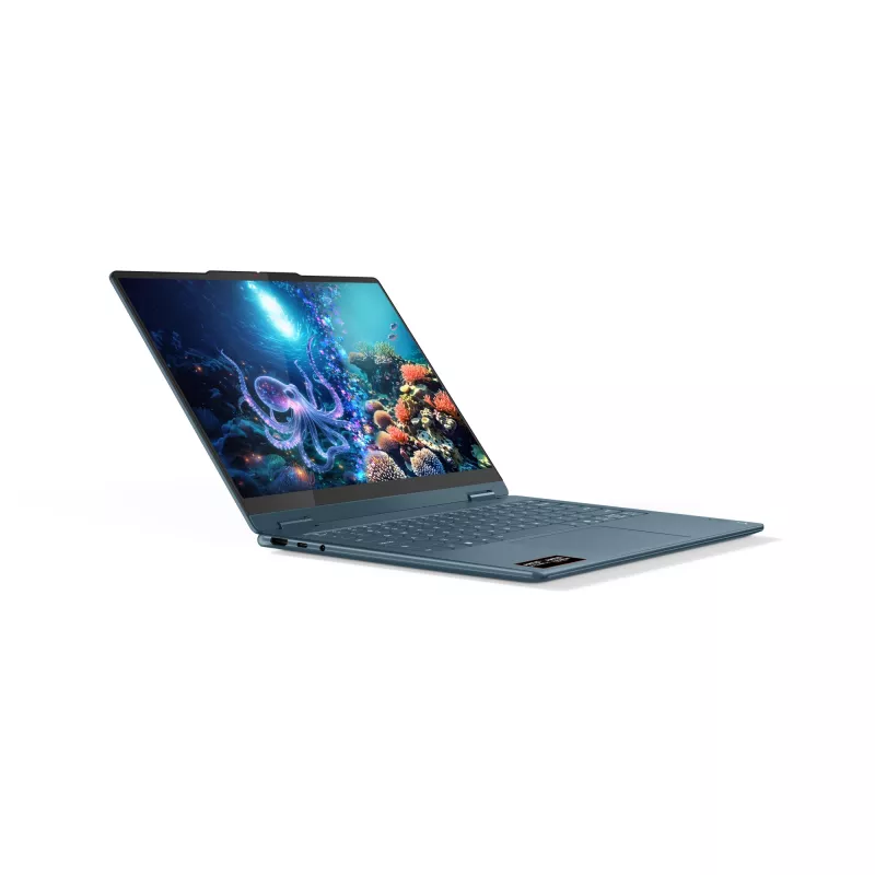 Lenovo Yoga 7 2-in-1 14AKP10 Copilot+ PC AMD Ryzen™ AI 5 340 Híbrido (2-in-1) 35,6 cm (14 polegadas) Ecrã tátil WUXGA 16 GB LPDDR5x-SDRAM 512 GB SSD Wi-Fi 7 (802.11be) Windows 11 Home Alemão Teal