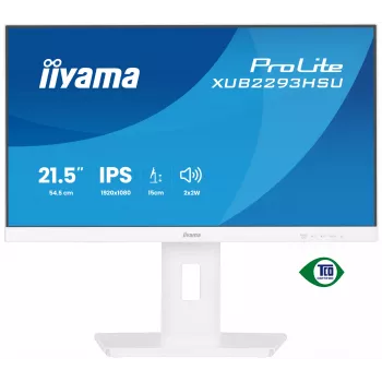 Monitor de computador iiyama ProLite XUB2293HSU-W7 54,6 cm (21,5 polegadas) 1920 x 1080 píxeis Full HD LED branco