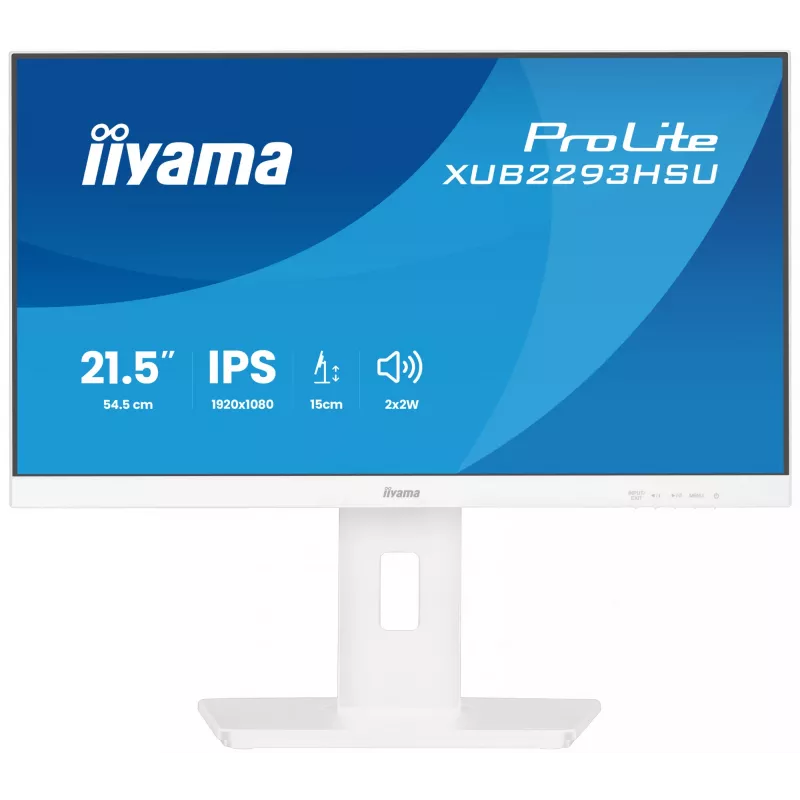 Monitor de computador iiyama ProLite XUB2293HSU-W7 54,6 cm (21,5 polegadas) 1920 x 1080 píxeis Full HD LED branco